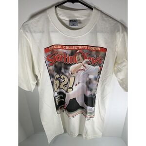 Vintage Mark McGwire Sporting News Record Breaking Tshirt New Never Worn Tag Inc